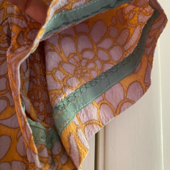 Vintage 1950s Madmen Handmade metal zip Pucci style print Shift Dress M/L - Picture 6 of 11